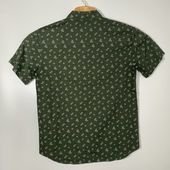 South‎ House Medium Green Polo Button up 100% cotton - Picture 3 of 6